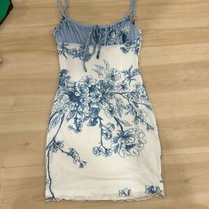 Blue Floral brand new tiger mist mini dress
